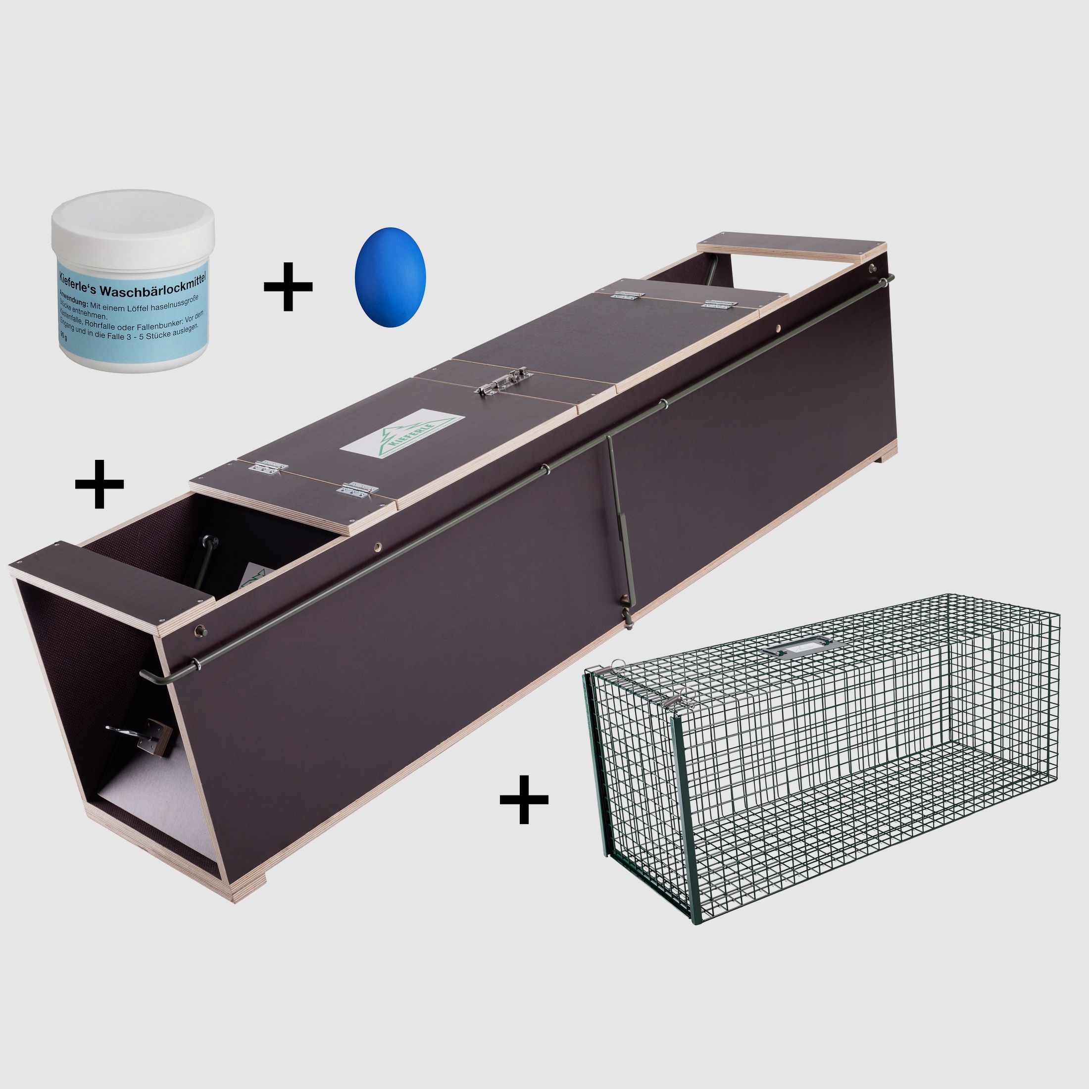 Conjunto de trampa para mapaches