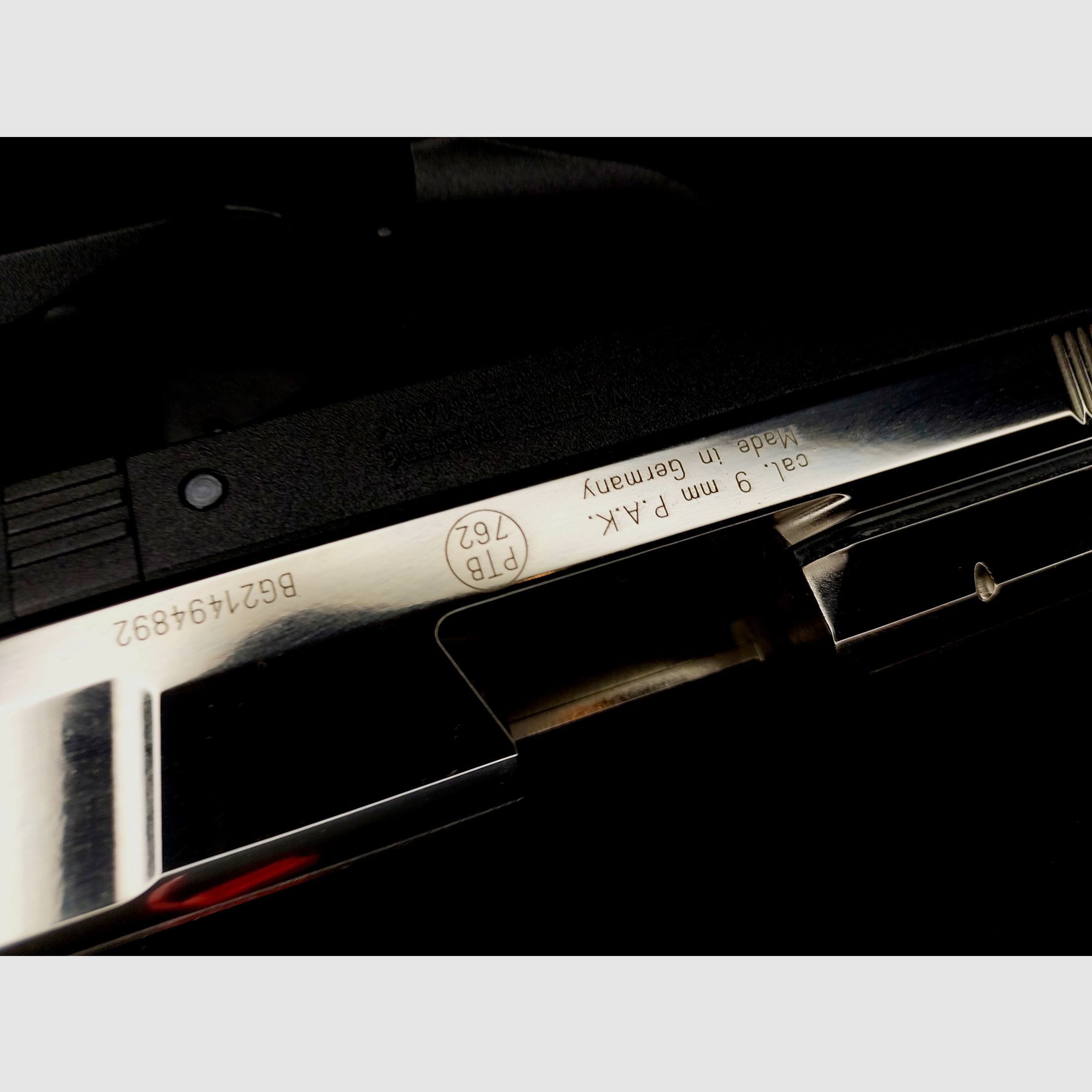 Premium Walther P99 SV NKL blank firing pistol 9 mm P.A.K. (PTB 762) P 99 Nickel-Finish [CNC-milled steel slide NKL] NEW!