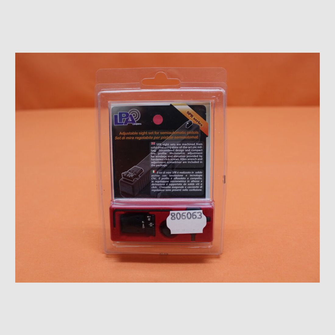 LPA. SIG Sauer: Micrometer sight LPA 3-Dot incl. front sight (SPR28SS30) High-mounted micrometer sighting for Classic Line and SP2002