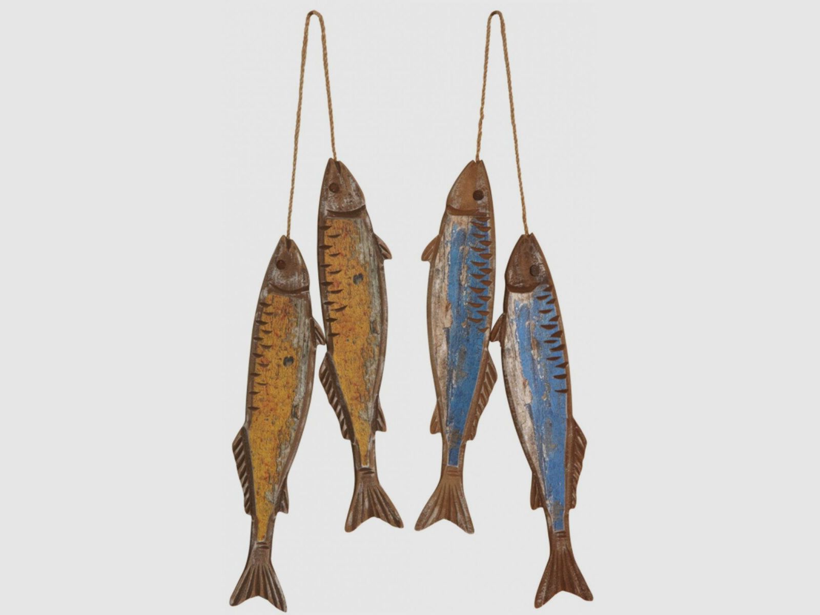 Lovergreen Dekoration Motiv Set mit 4 Fischen zum Aufhngen