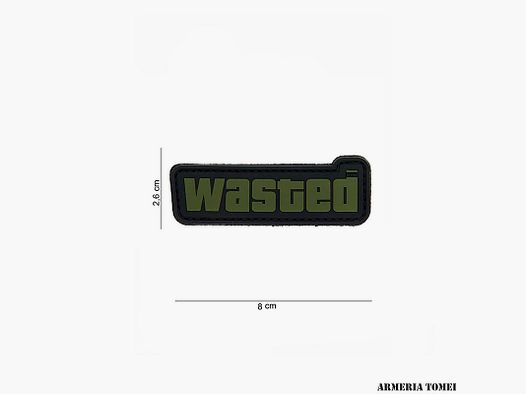 PATCH – 3D PVC WASTED BLACK/GREEN