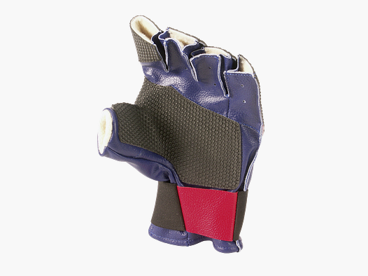 Fritzmann Schiethandschoen Maat S, zwart / blauw, voor rechtshandige schutters