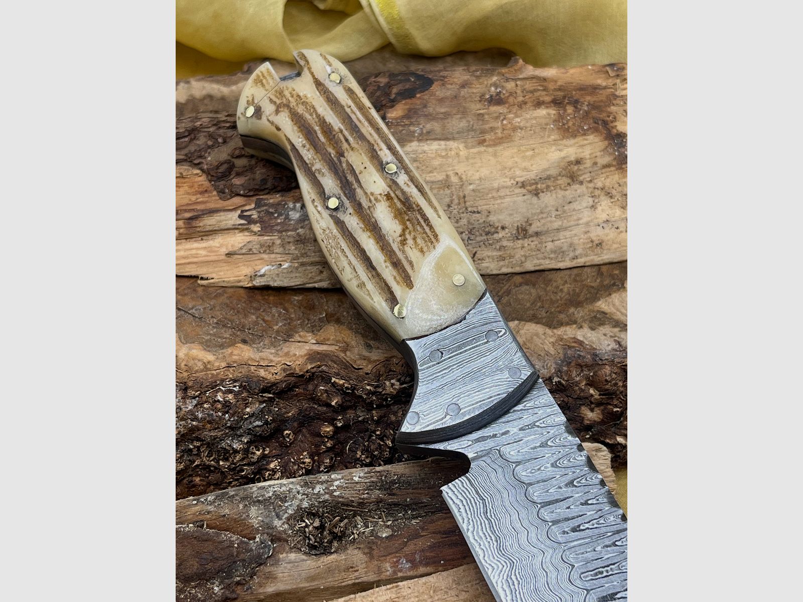 Jagdmesser Damaststahl 