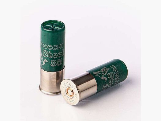Schrotpatronen Fiocchi STEEL translucent green 12/70
