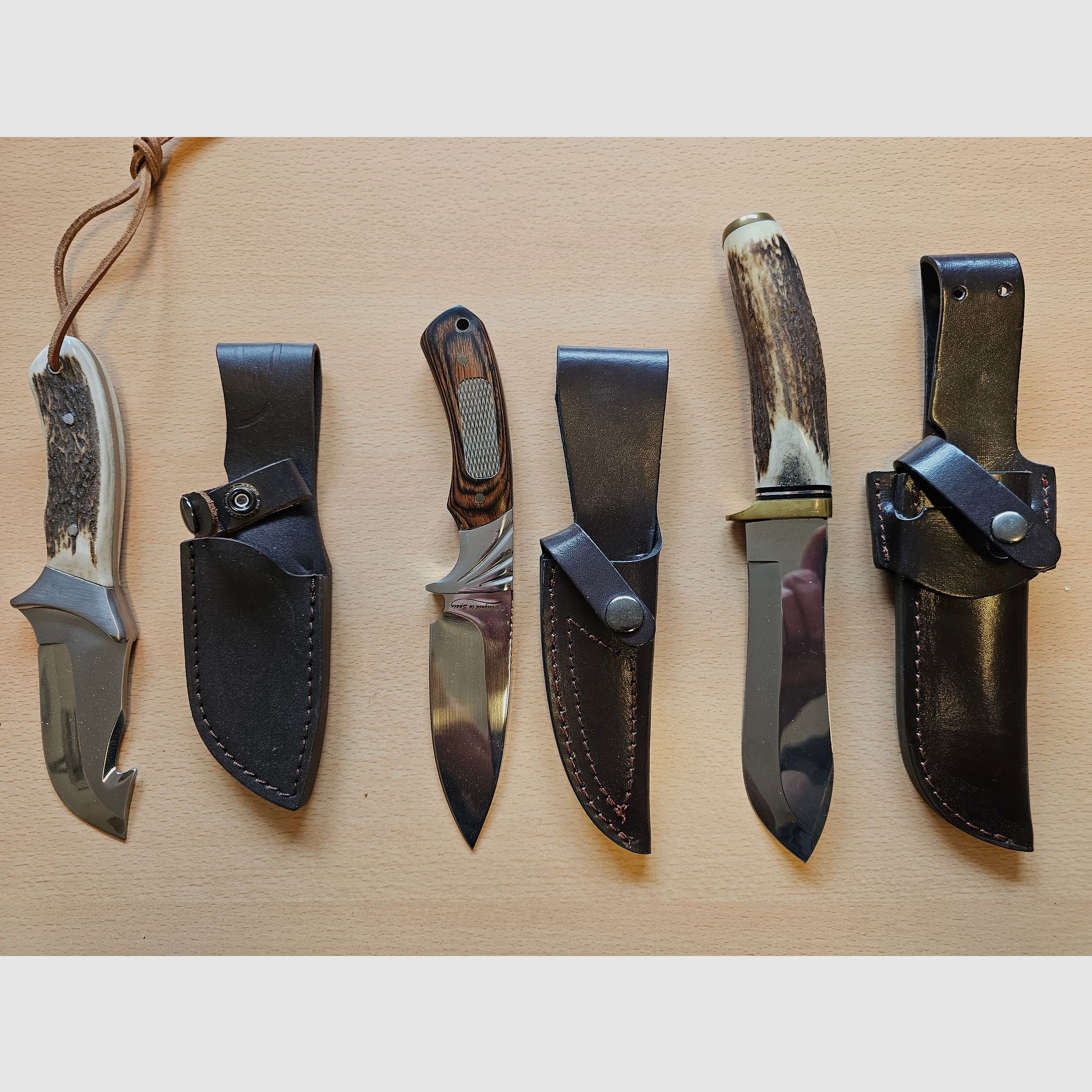 3 Jagdmesser von Albainox im Set zu verkaufen.