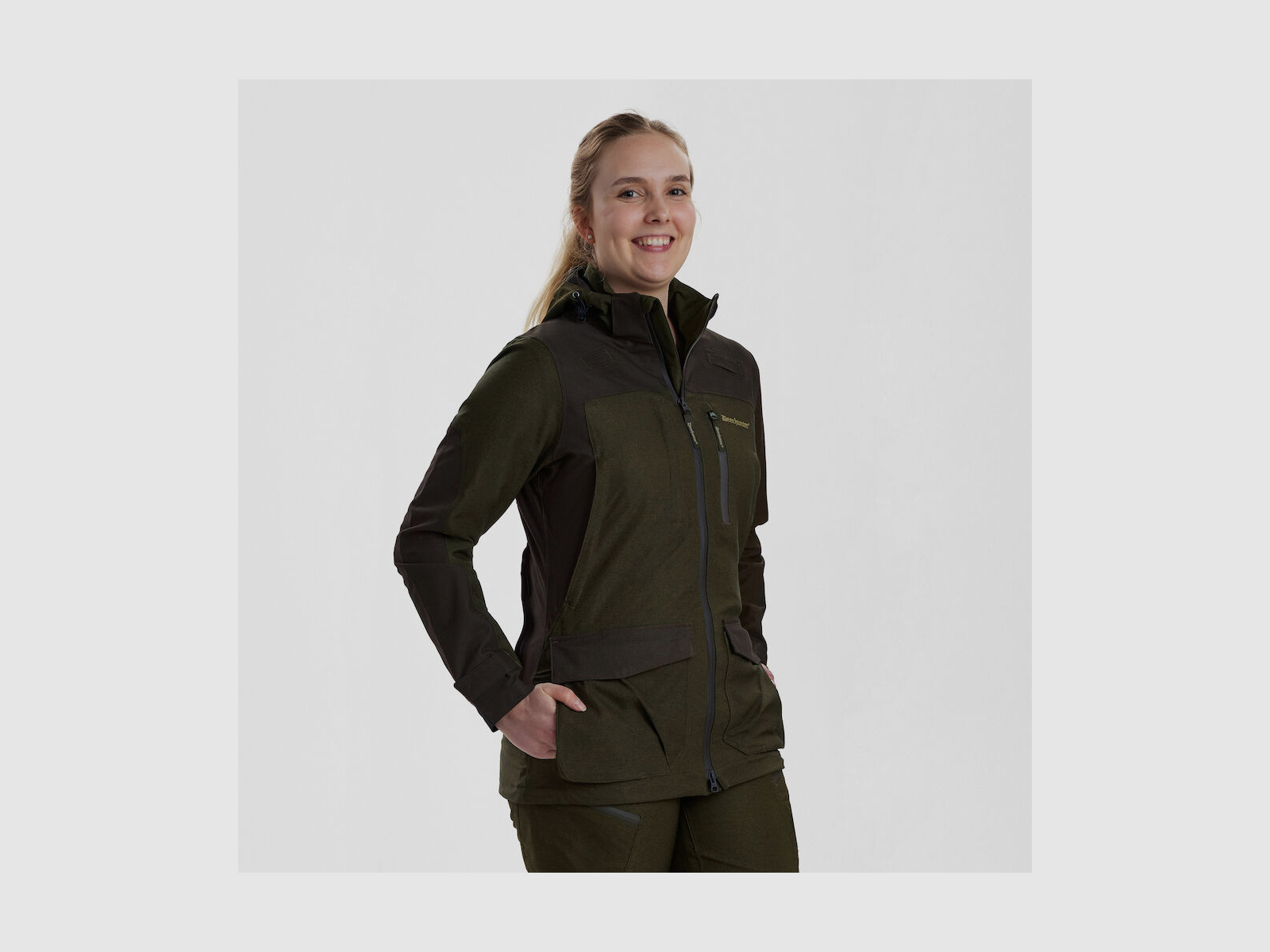 DEERHUNTER Lady Chasse Jacke Olive Night Melange