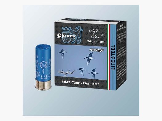 Clever Mirage T2 28 Gram TRAP Nr.6 Soft Steel Kal.12 25 stuks