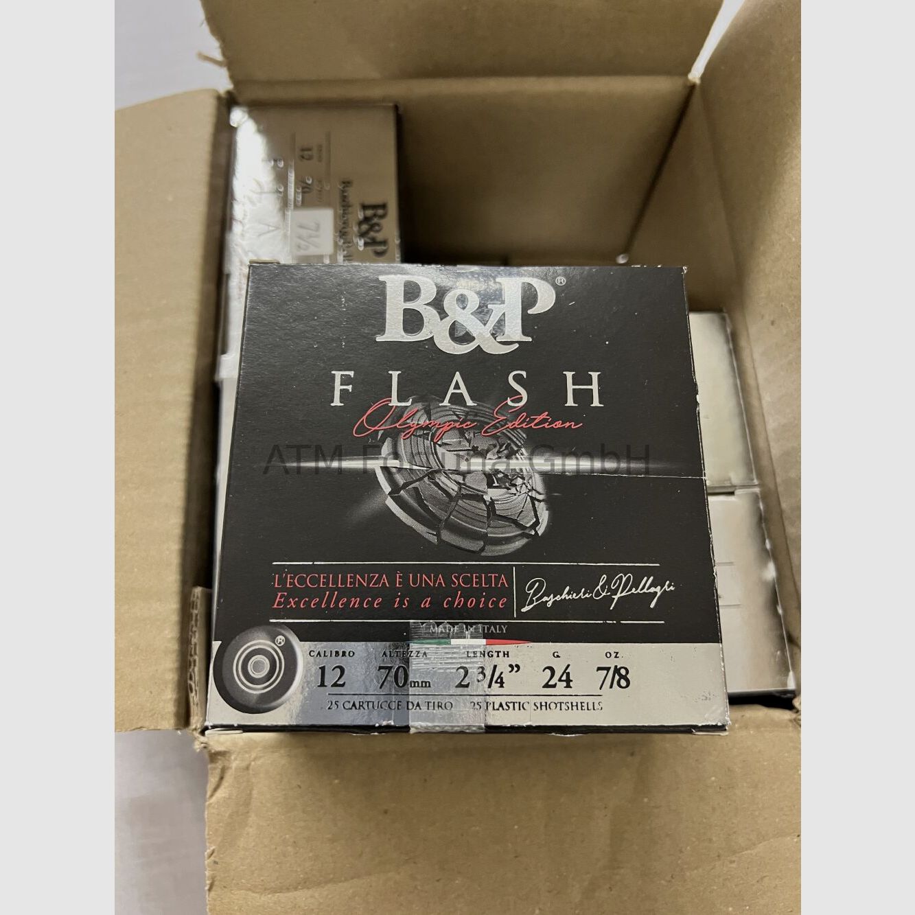 Baschieri & Pellagri **250 stuks *** Baschieri & Pellagri 12/70 4 TOT F2 Flash Trap 2,4mm 24g