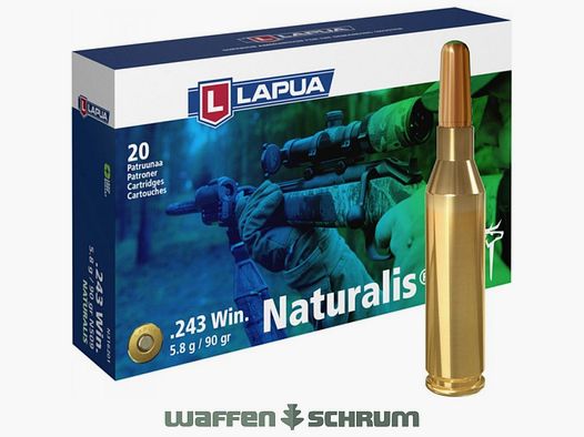 Lapua Naturalis 5,8g - 90gr. .243Win