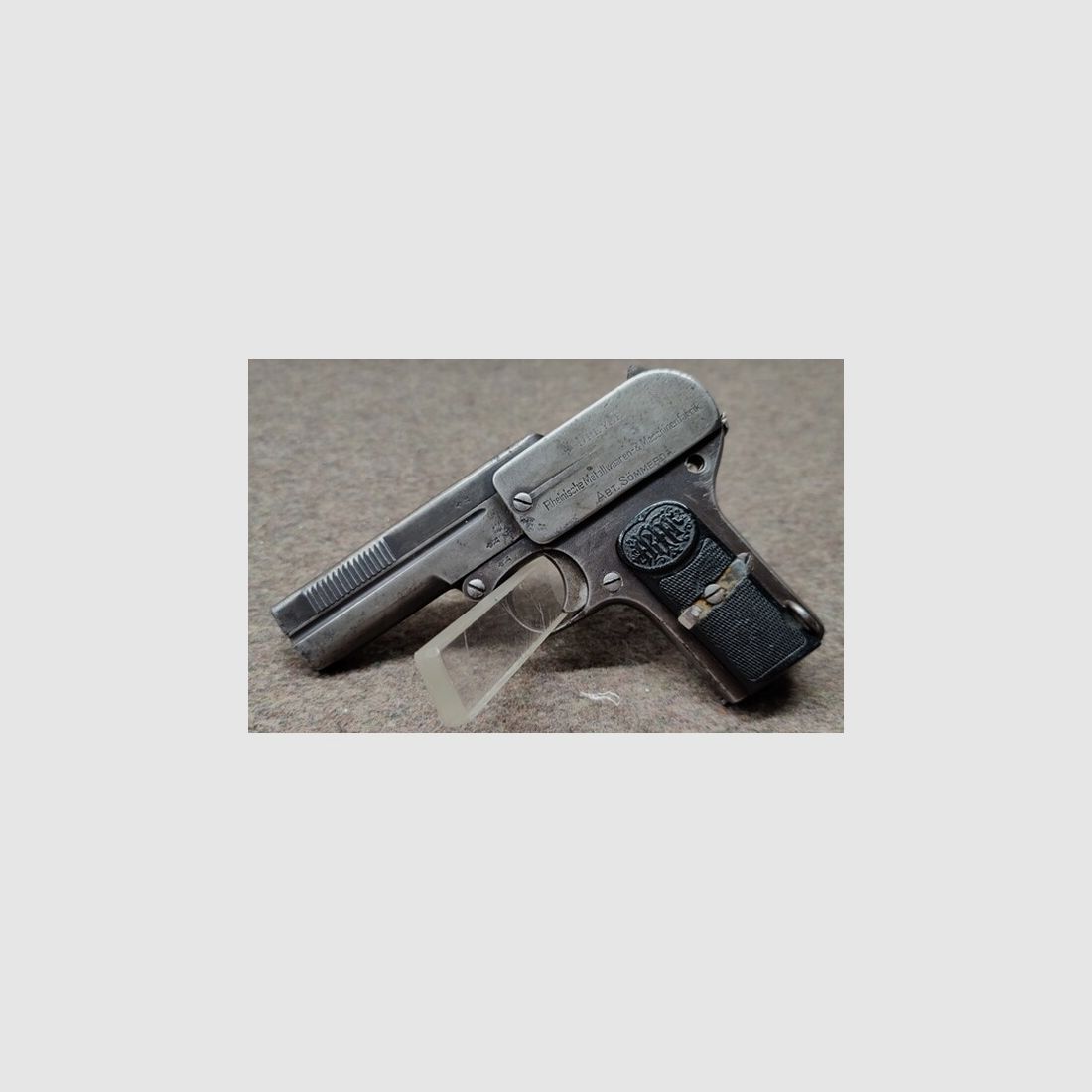 Waffe Pistole Dreyse Kal. 7,65 Browning