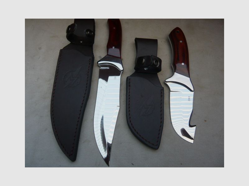 2 Orig. Martinez Albainox  Jagd-Sammlermesser Integral