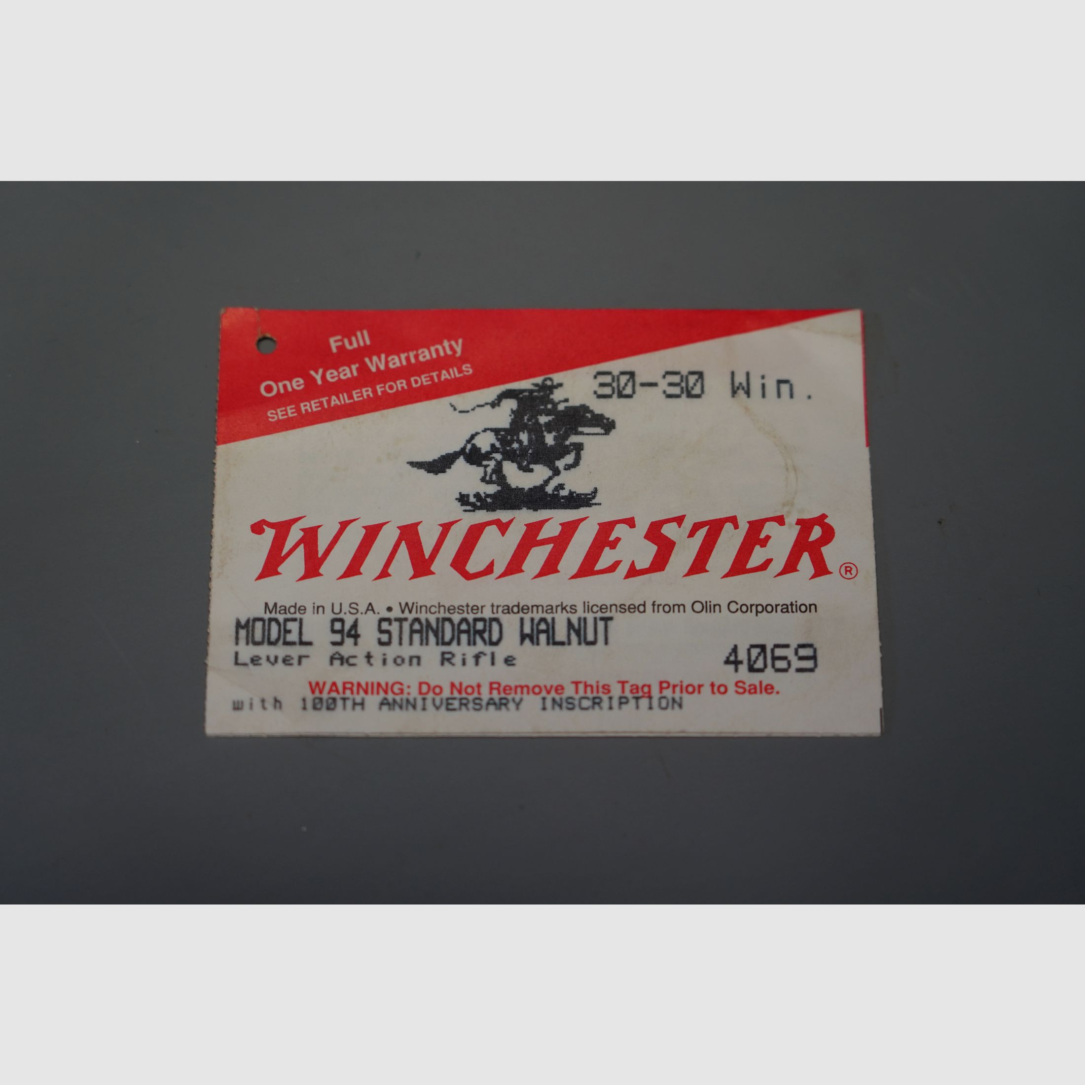 Winchester Model 94 Standard noyer, carabine à levier de sous-garde Cal. 30-30 Win. neuve, jamais tirée