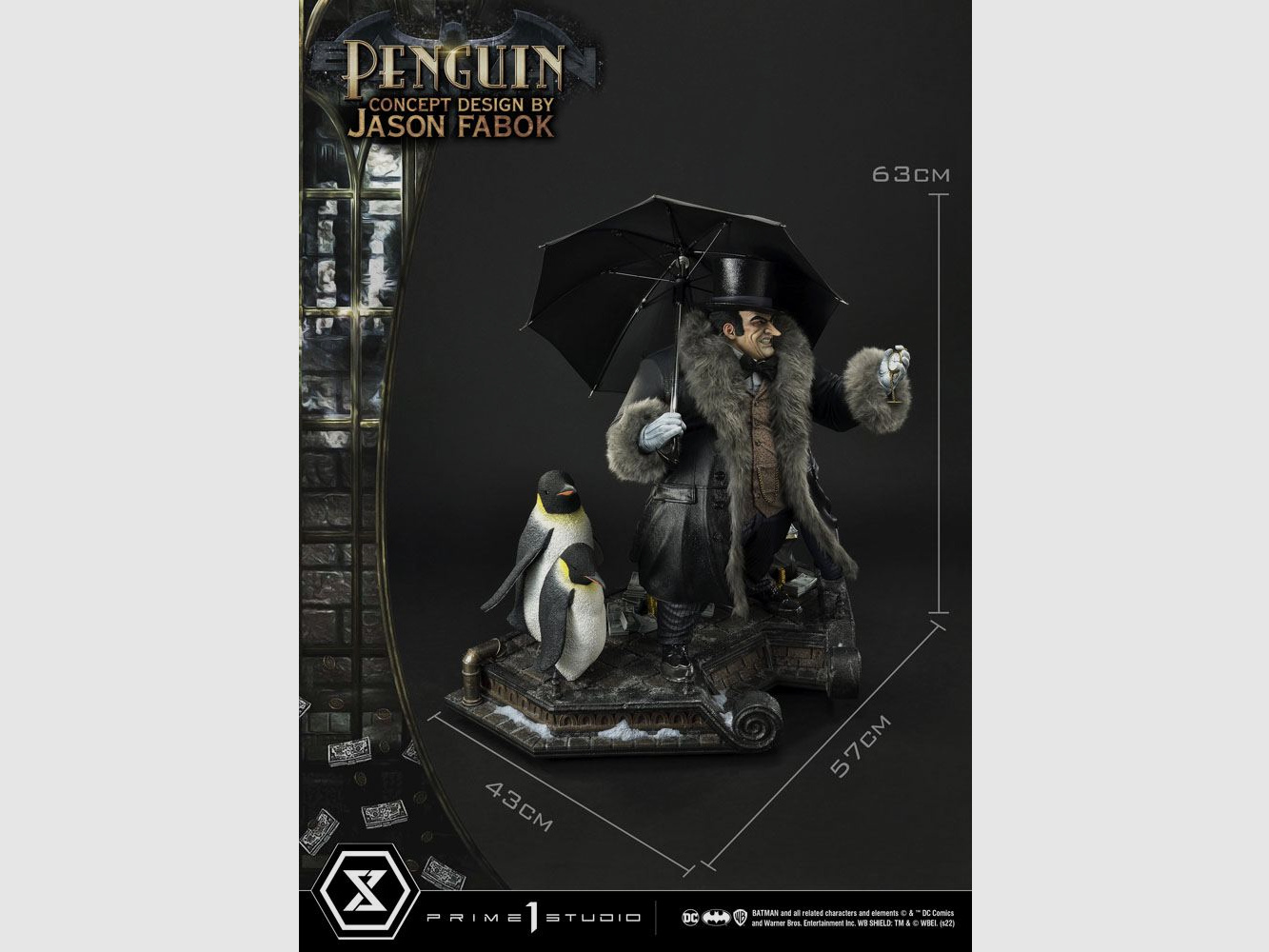 DC Comics Museum Masterline Statue 1/3 Penguin (Concept Design By Jason Fabok) 63 cm | 43116