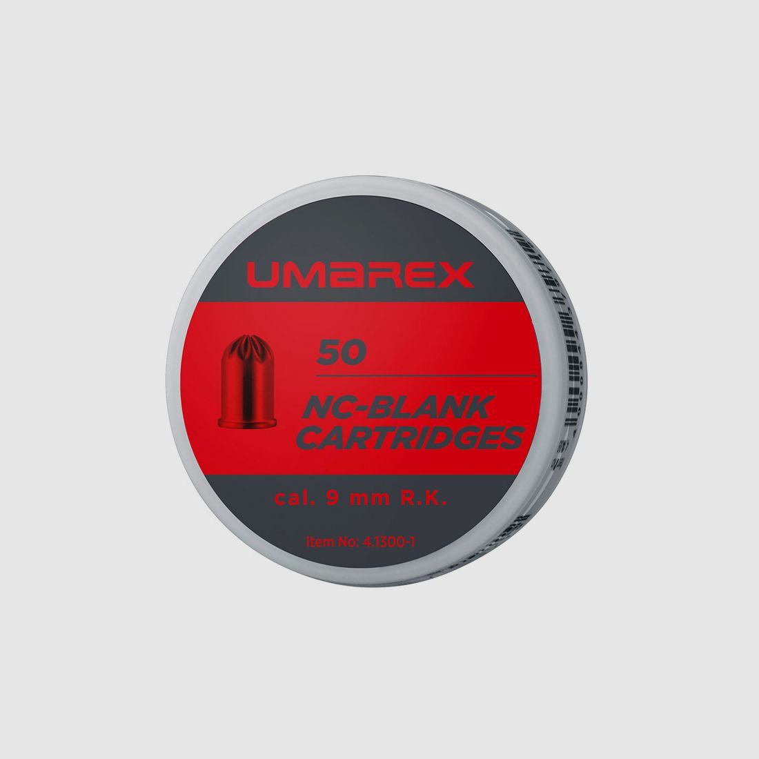 Platzpatronen Umarex Kaliber 9 mm R.K. Nitro fĂĽr Revolver 50 StĂĽck (P18)