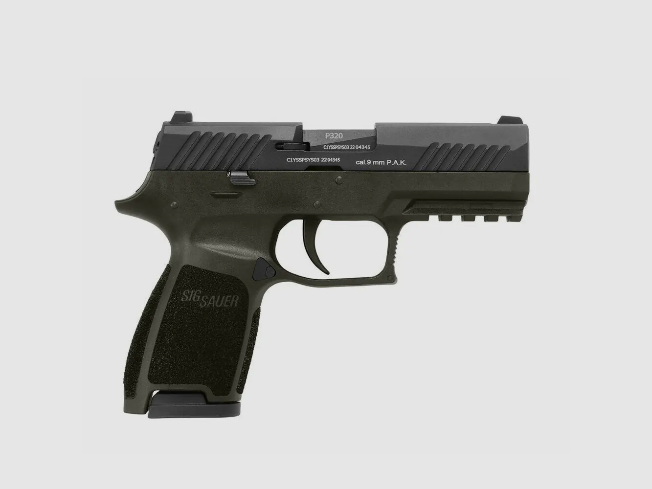 SIG SAUER P320 OD-GREEN SCHRECKSCHUSSPISTOLE IM KALIBER 9 MM P.A.K.