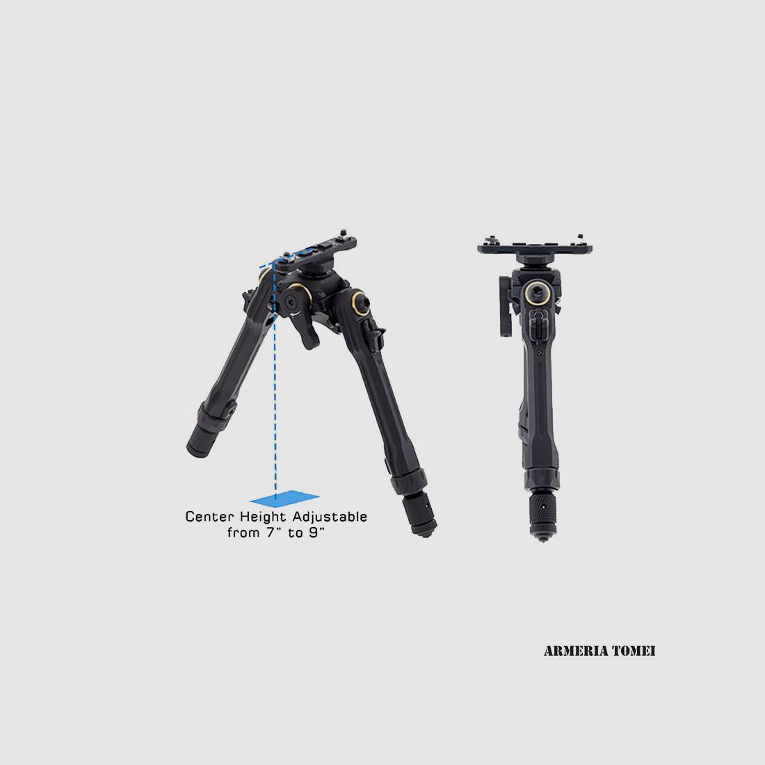 BIPODE – UTG PRO – BIPODE PARA GUARDAMANOS M-LOK AJUSTABLE EN ALTURA, imagen 2 de 3