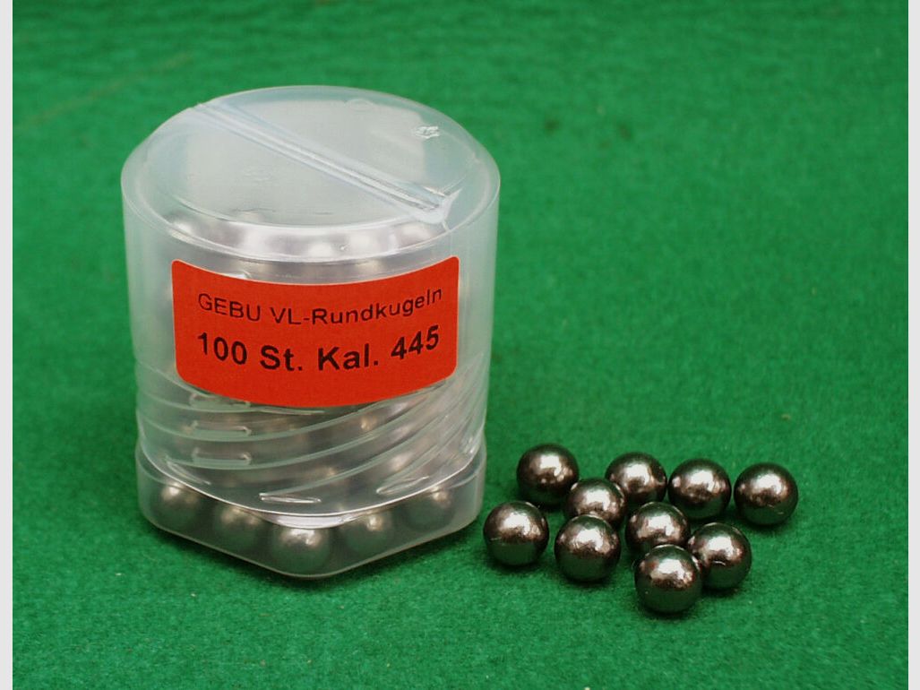 GEBU round balls cal. 445 (100 pieces)
