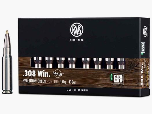RWS .308Win Evo Green 9,0g - 139gr
