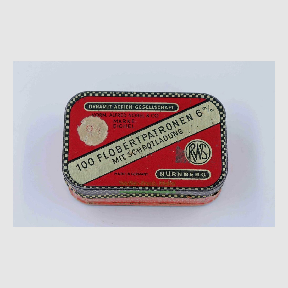 RWS (Dynamit AG) Nuremberg Flobert in original tin can 6mm Flobert simple