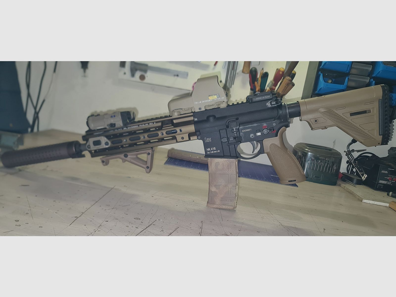 Hk 416 a5 Umbau mit Glock 17gen 5