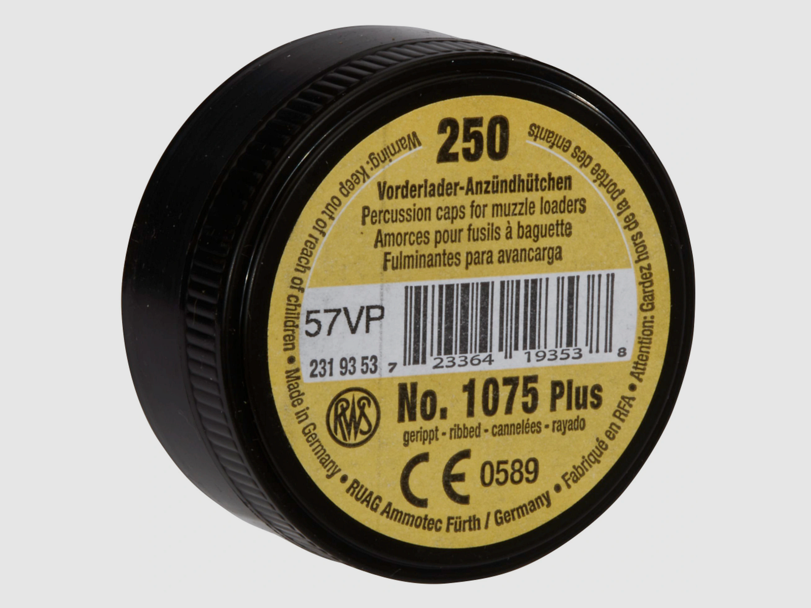 RWS 2319353 SN Vdl. Anzündhütchen Zündhütchen Nr. 1075 Ø 4,47 mm, Bild 1 von 2