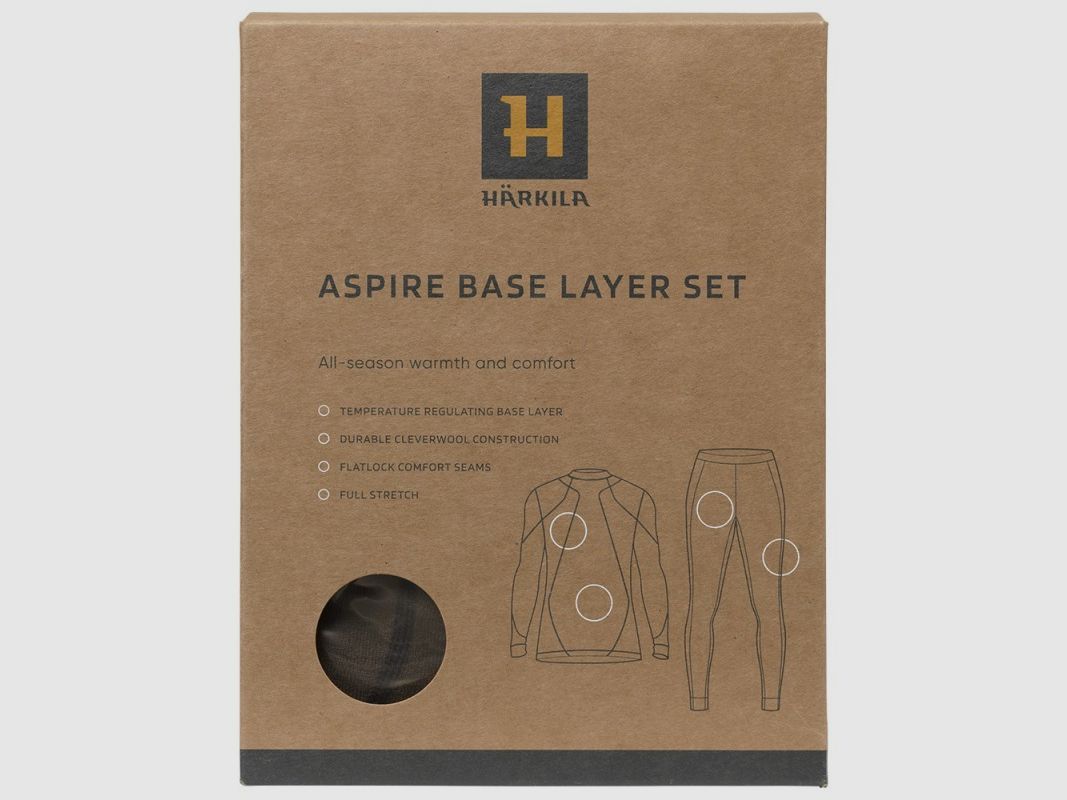 Sous-vêtements thermiques HARKILA ASPIRE BASE LAYER SET SHADOW BROWN, image 5 sur 5