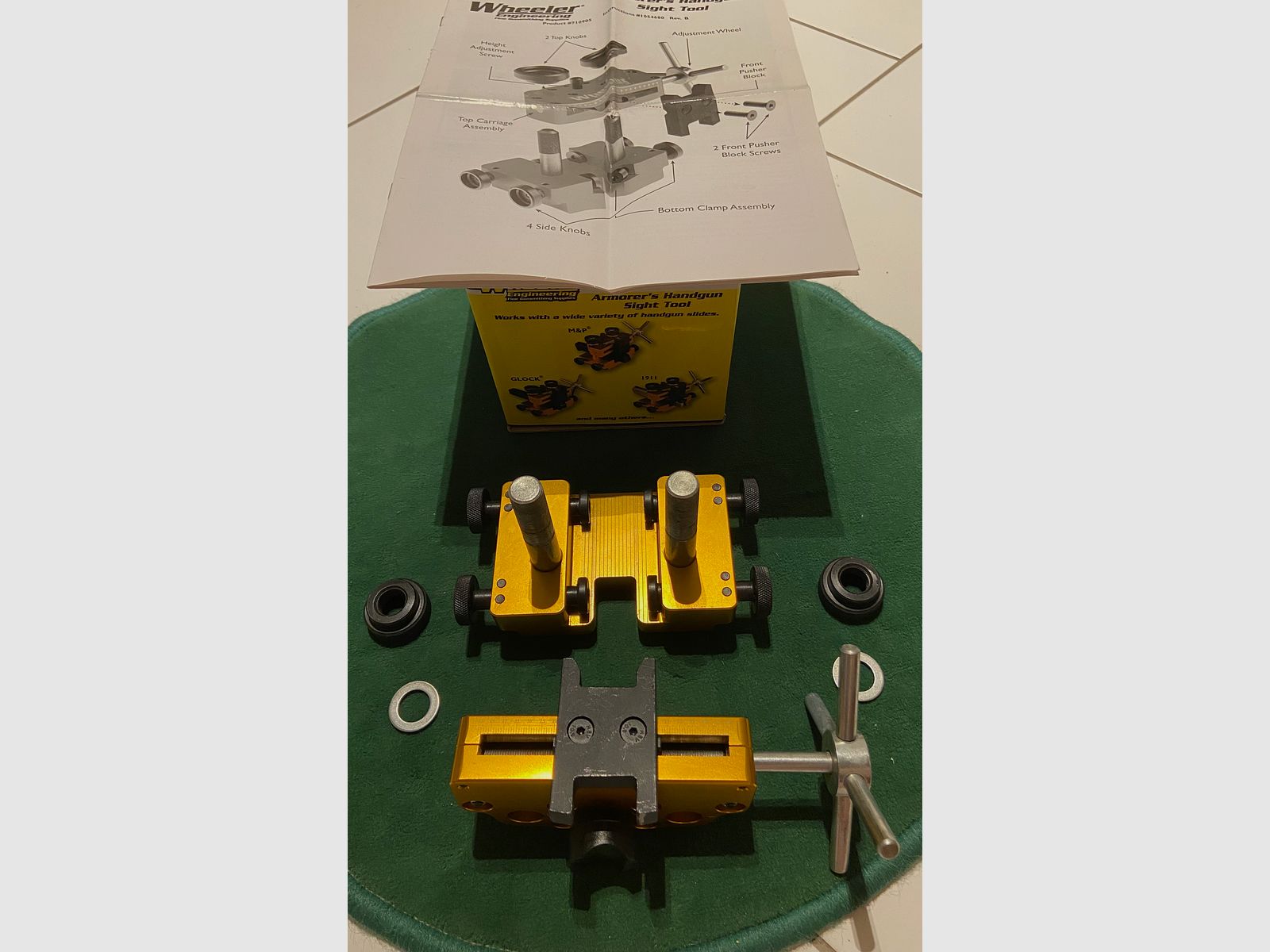 Montagewerkzeug für Visierungen & Zielfernrohre  - Sight Movers - Wheeler Armorers Handgun Sight Tool