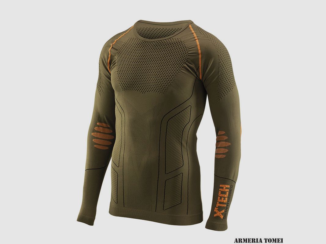 X TECH – EVOLUTION CREW NECK T-SHIRT GREEN, image 1 of 2