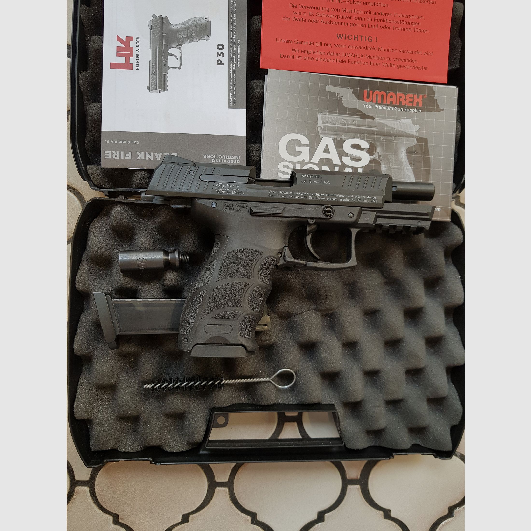 Heckler & Kock P30 PAK, Neu und unbeschossen.