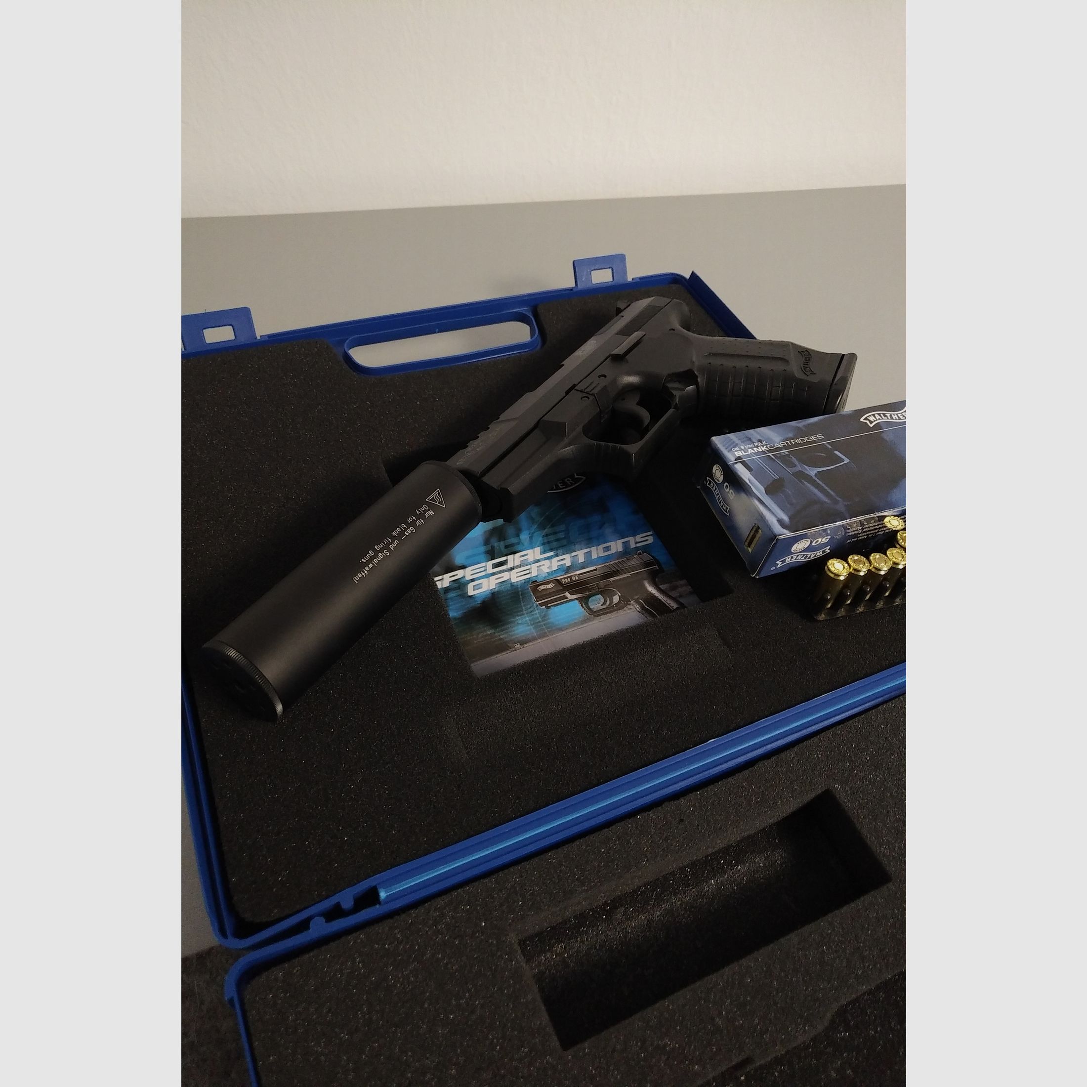 Walther 2006 P99 PAK Gas Signaal 007 Special Operations PTB 762 James Bond Beperkte Editie 0202/1000, afbeelding 1 van 13