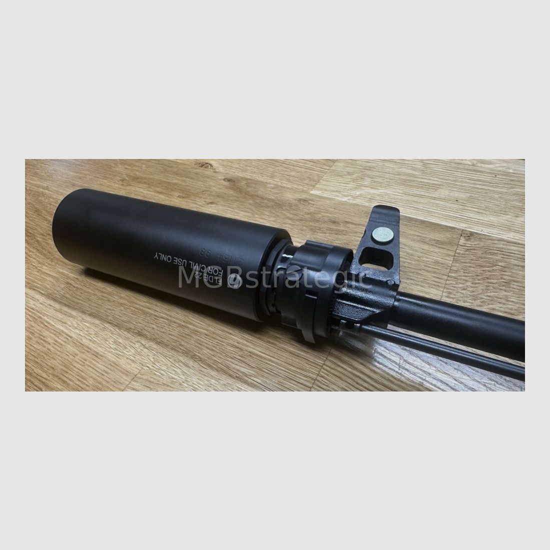 Schalldämpfer für Büchsen auf AK/AKM Basis - ASE UTRA SL6i-BL 9.3/.338 für BoreLock HiPer Short 7.62 Mündungsfeuerdämpfer M14x1 Links - System AK47 AK-47 AKM wie z.B. WBP