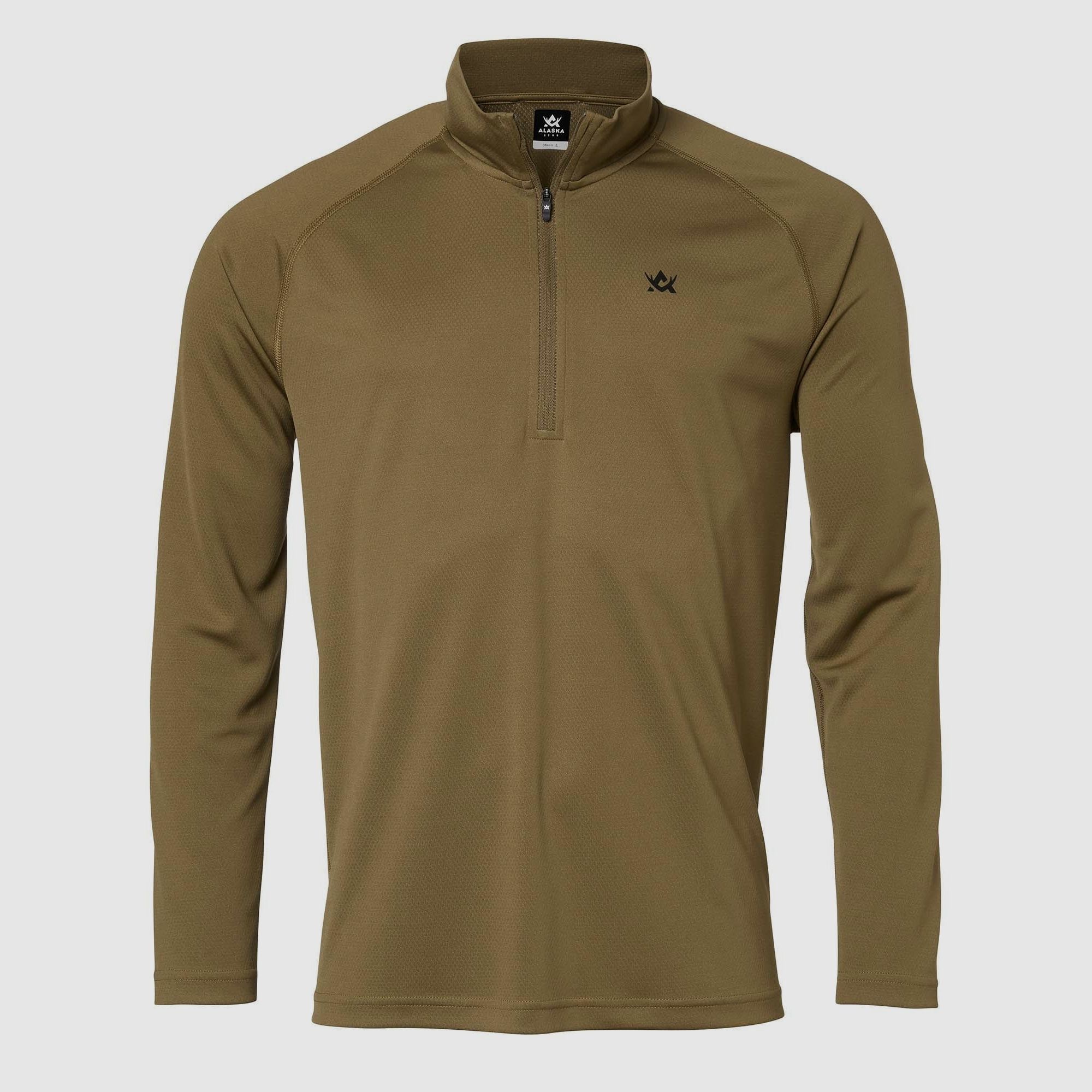 Alaska 1795 CoolDry Half-Zip Shirt Herren Gravel S