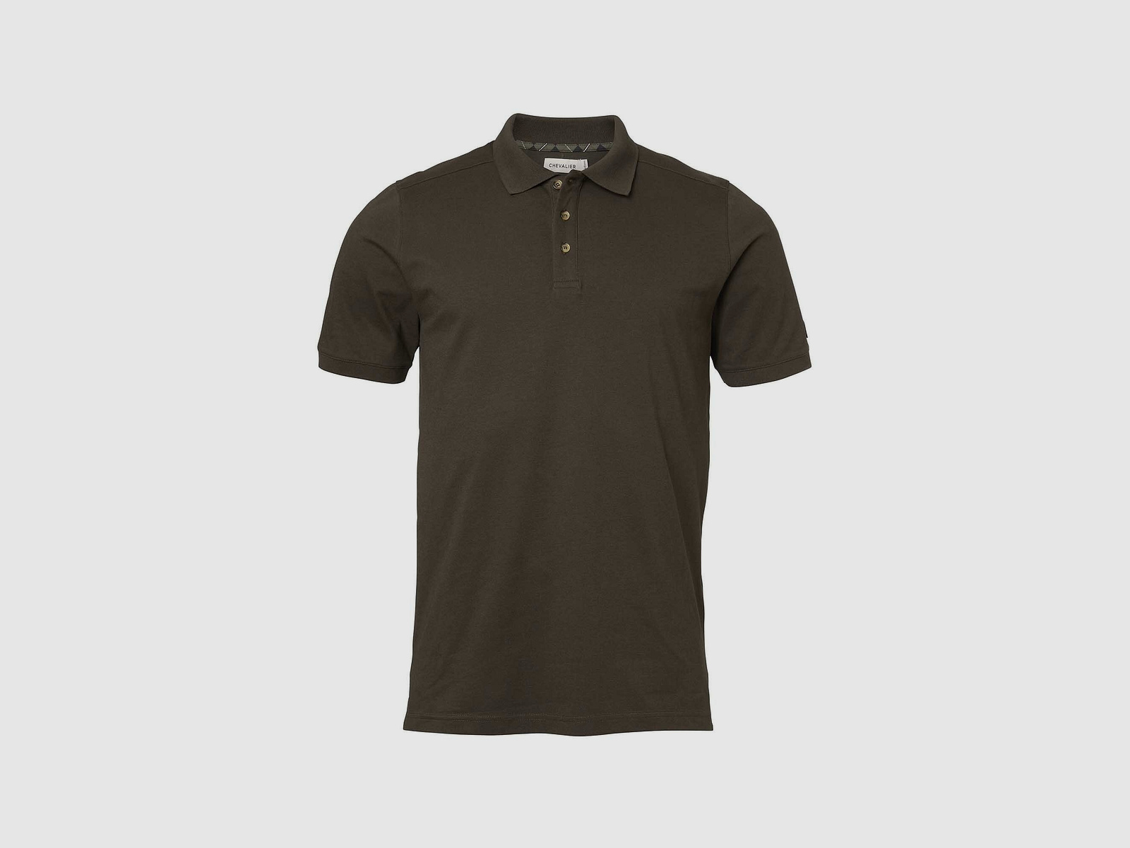 Chevalier Trevor Polo Shirt Men Leather Brown - L