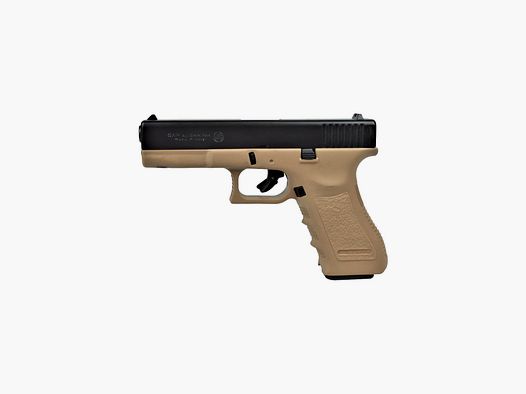 Pistola a salve Bruni Gap G17 calibro 9 mm nero e tan
