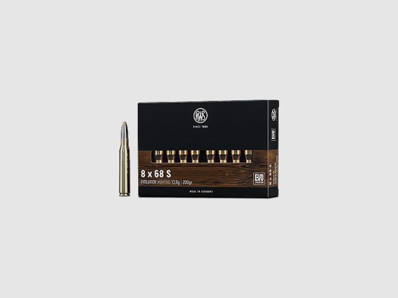 RWS munizioni per fucile cal. 8x68S 13g Evolution