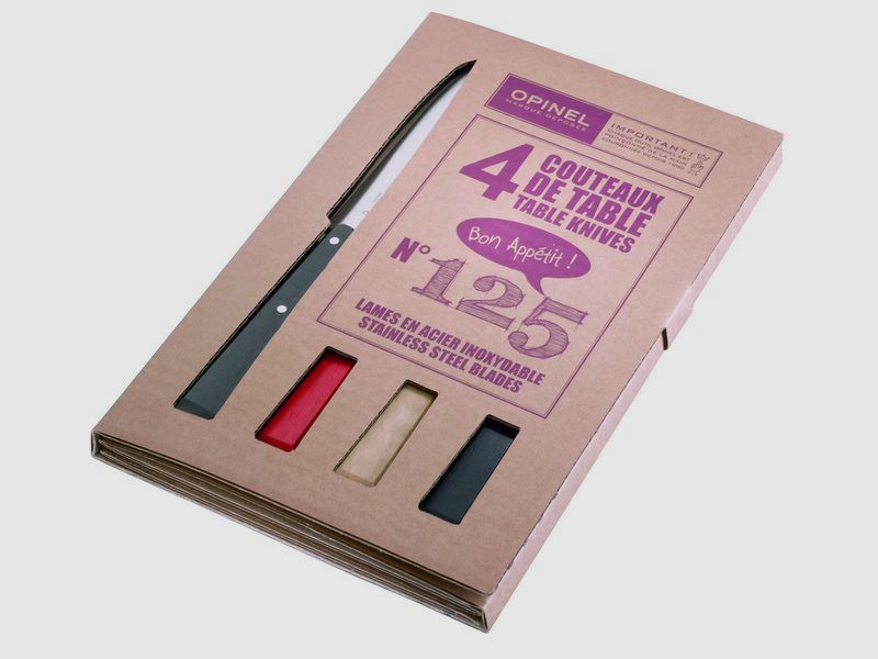 Opinel Messersatz Esprit Loft,Buche,verschiedene Farben, rot