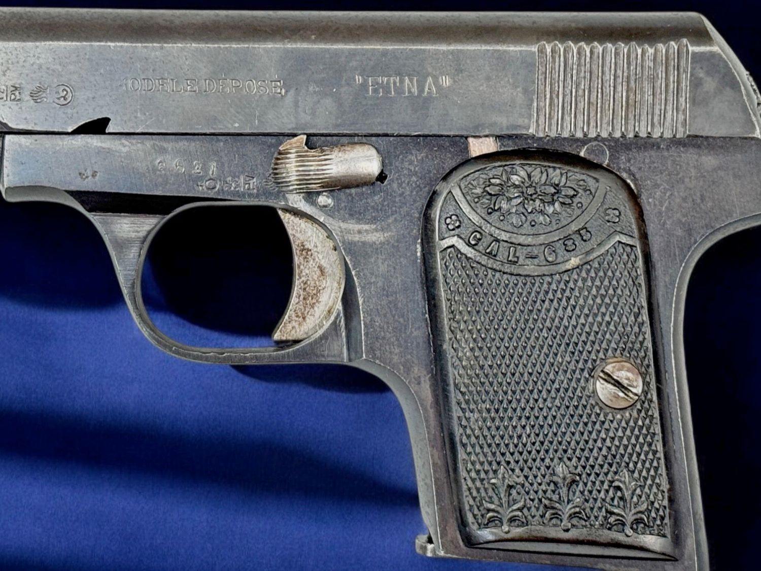 Sammlerpistole Etna Mod. Depose Kal. 6,35 mm Browning