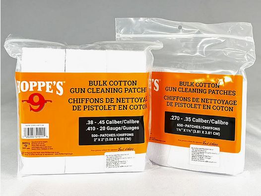 Original HOPPE'S Reinigungspatches Großpackung Hoppes #3: .270 bis .35 Kaliber (650er Packung)