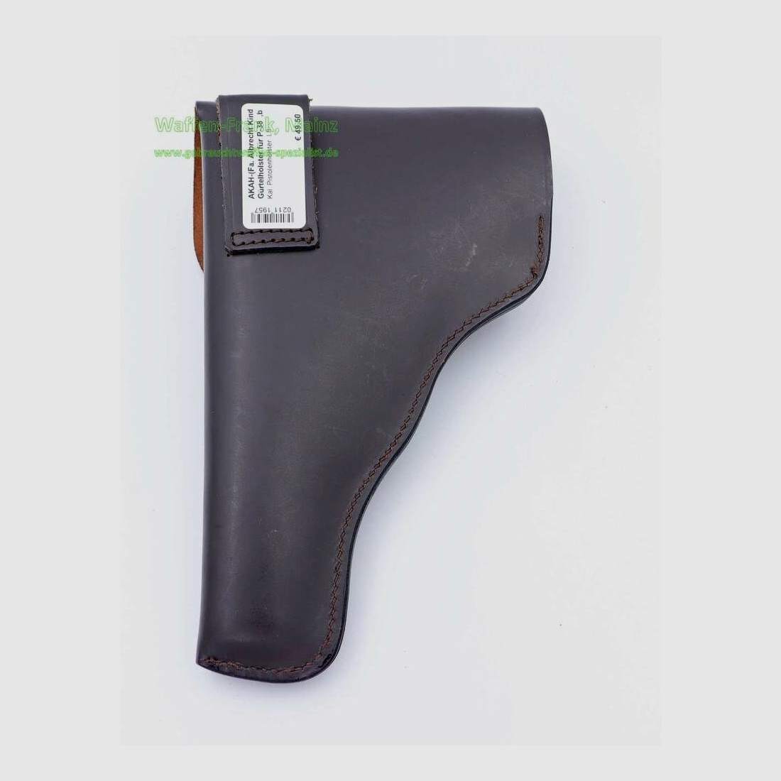 AKAH-(Fa. Albrecht Kind) Gürtelholster für P-38 ,braun Pistolenholster