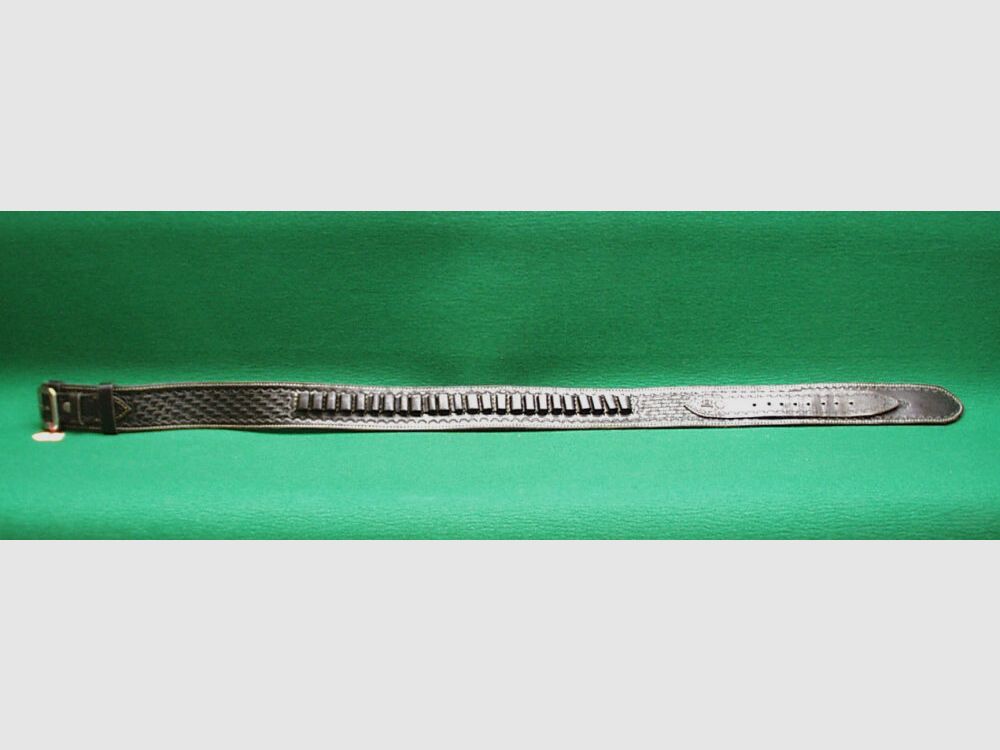 Custom Made Leder - Gürtel, schwarz, Breite: 6cm