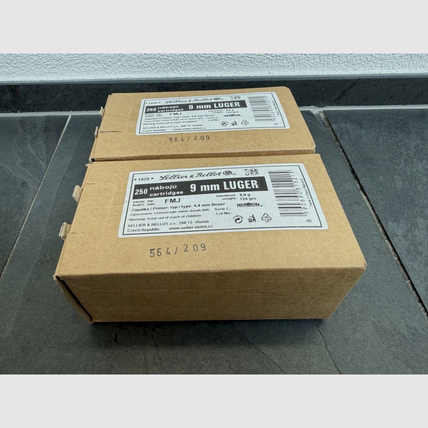 Sellier & Bellot 9 mm Luger, 124 grs FMJ – 500 coups