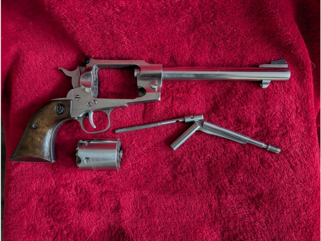 Sturm Ruger Schwarzpulverrevolver Modell Old Army Edelstahl, Kal. .44 BP