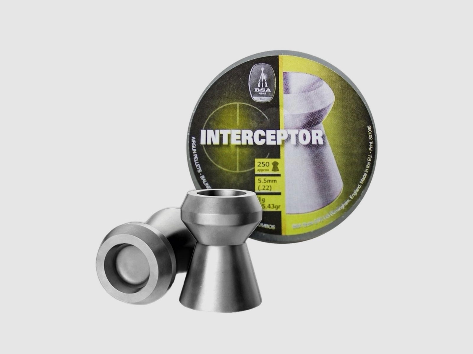 BSA Interceptor 4,5mm 0,49g/7,56g (450 pcs)