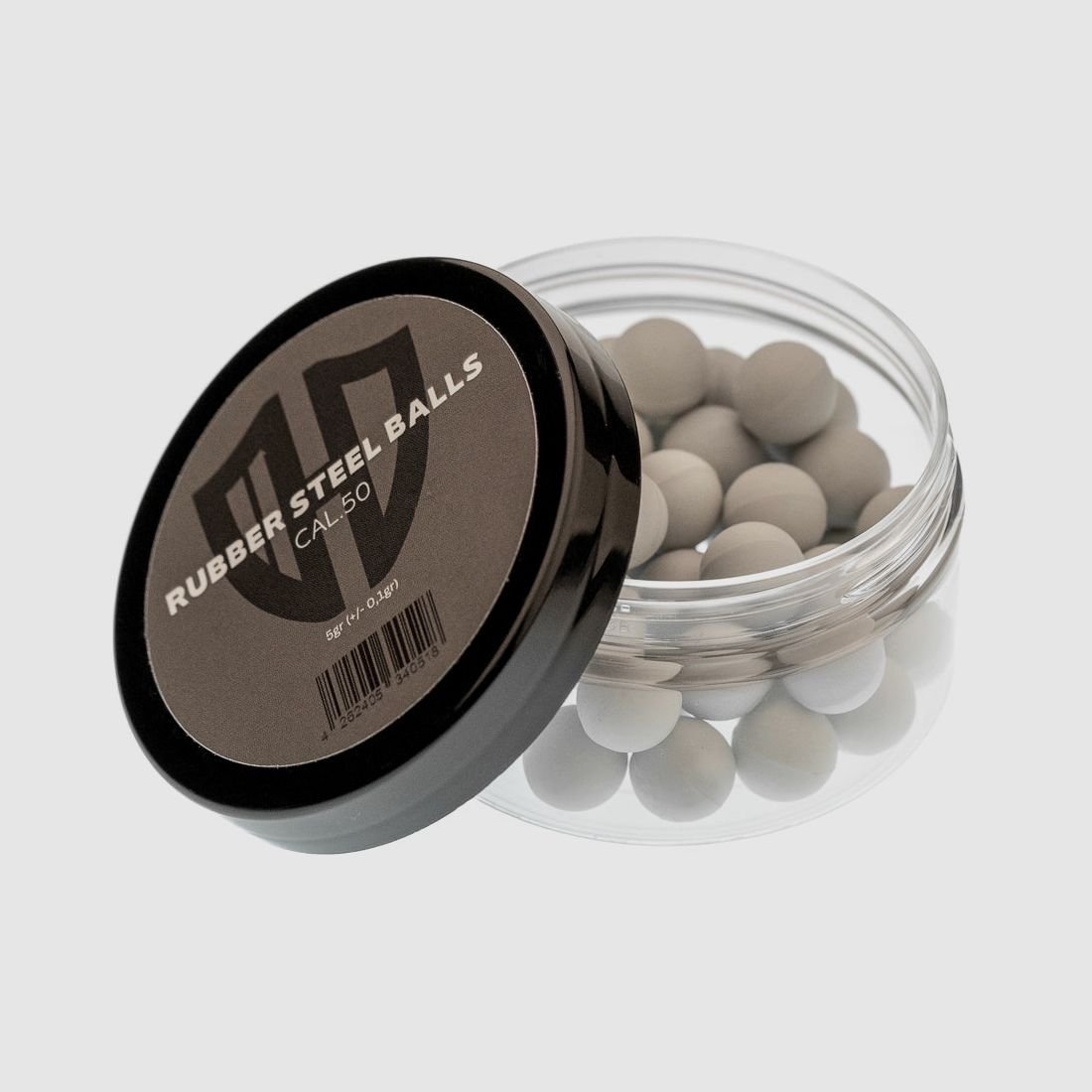 50 x RUBBER STALEN BALLEN | 5g | EXTREEM HARD | HDR50 | HDP50 | ALFA 1.50 | AEA Challenger | Cal.50