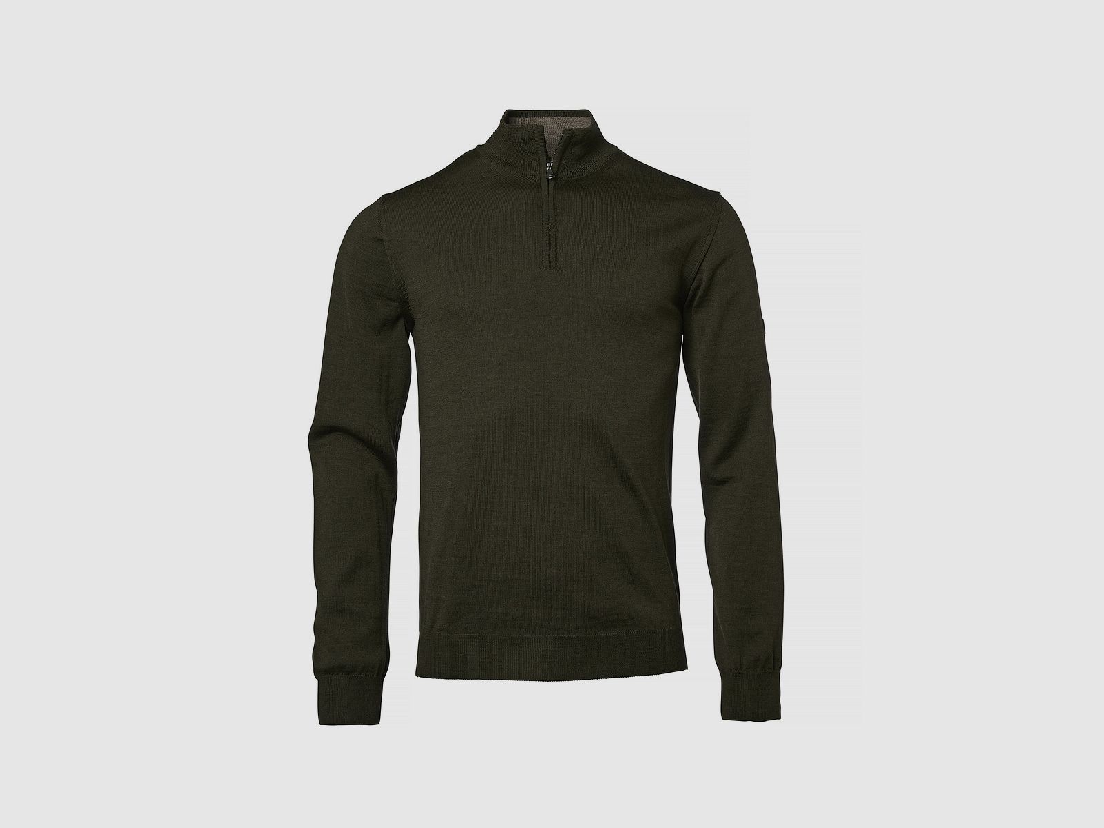 Chevalier Aston Half-Zip Merino Long Sleeve Shirt Men, XL, Dark Green