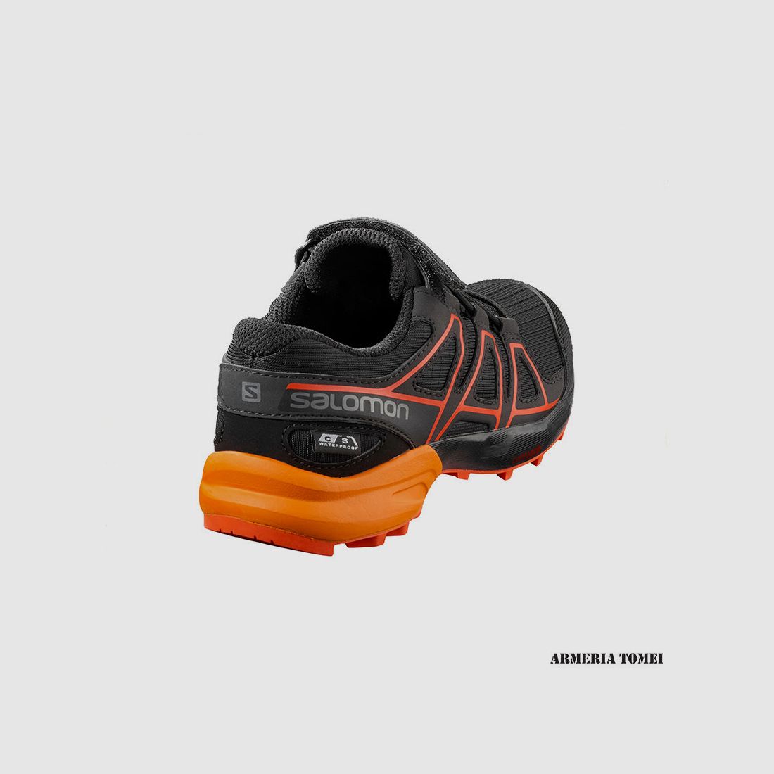 SALOMON – BIMBO/A – SPEEDCROSS CSWP K Zwart / Tangelo / Kersentomaat, afbeelding 2 van 2