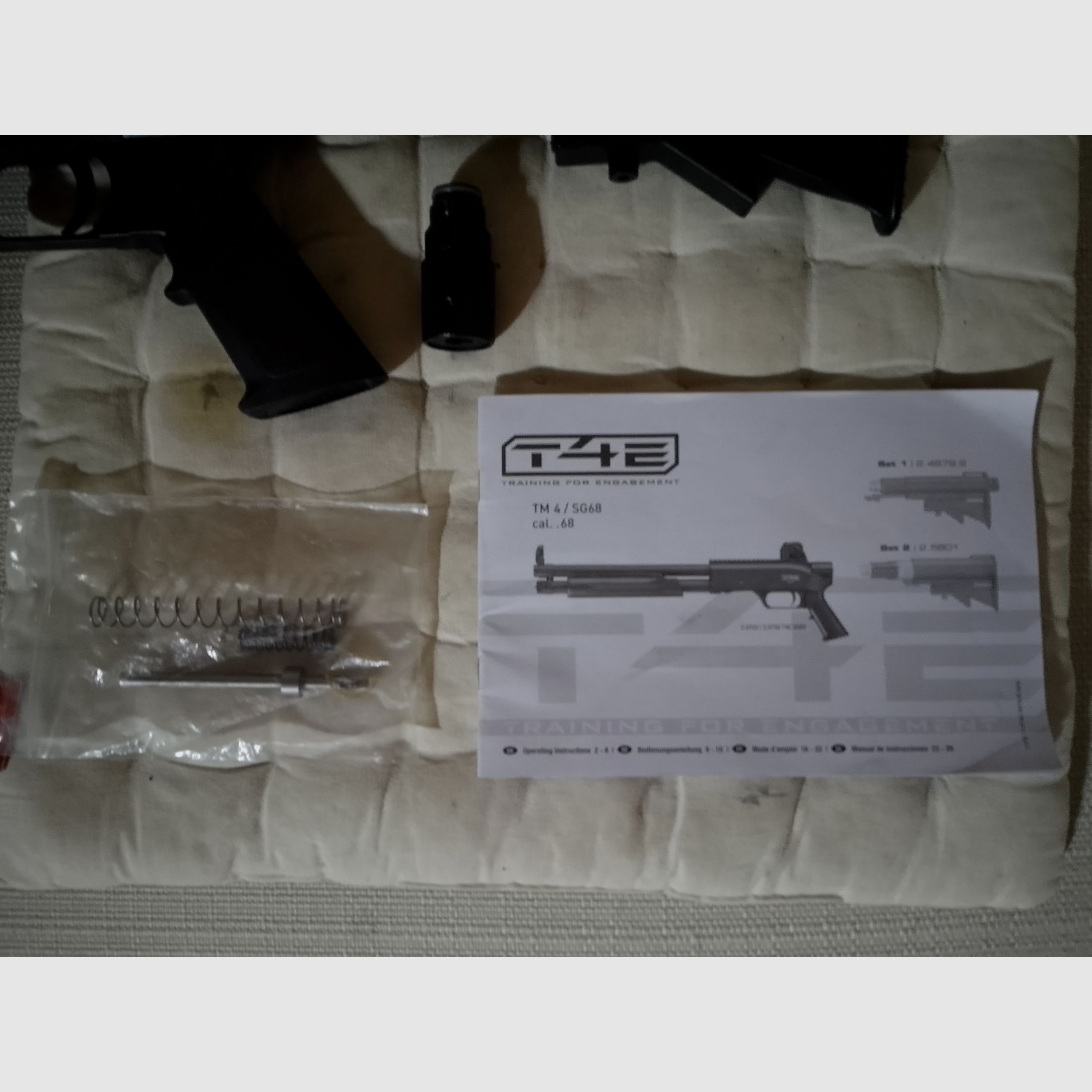  Walther T4E SG68 Shotgun co2 Druckluftgewehr Pumpgun Ram Home Defense Gewehr cal .68 Paintball Makierer + Export kit