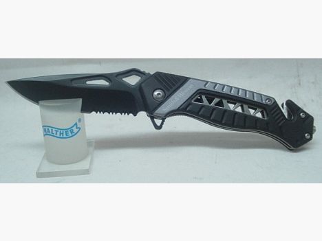 Couteau de poche S & W Rescue - argent/noir Lame : 8,5 cm