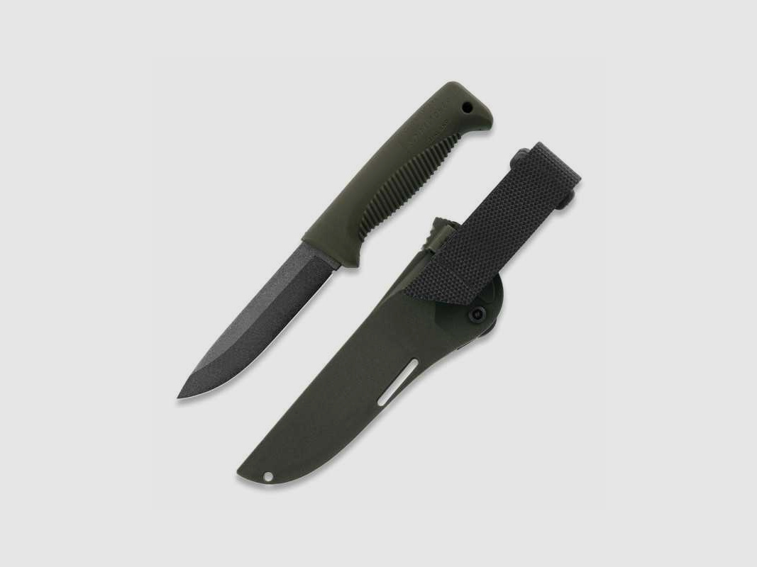 Peltonen Knives M07 Ranger Puukko Sissipuukko FJP135 PTFE Beschichtung Kunststoffscheide grün OD