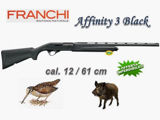 FRANCHI AFFINITY 3 BLACK SYNT cal.12 barrel 61 cm special Woodcock